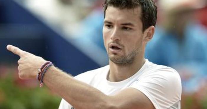 Снимка БулфотоБългарският тенисист Григор Димитров играе срещу американеца Сам Куери