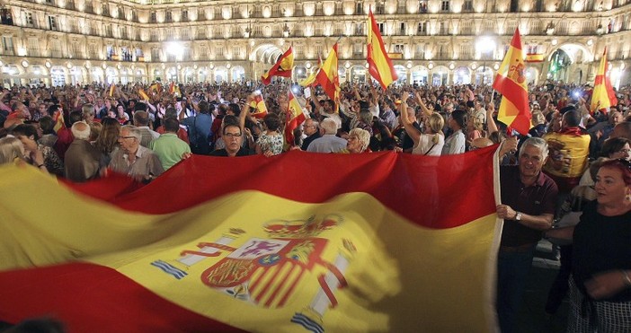 Мадрид Несъгласните с отделянето на Каталуния от Испания готвят масов