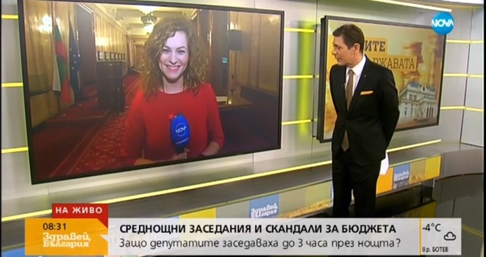 Водещият на сутрешния блок на Нова телевизия Виктор Николаев показа