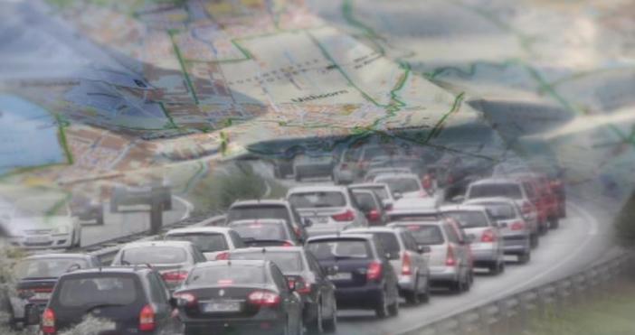 Тежък бе трафикът днес на 10 и декември по Главен път