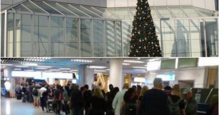 Тотален хаос цари на летище София в натоварения празничен ден