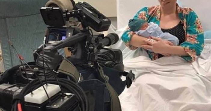 Американската радиоводеща Кесиди Проктър роди докато водила своята сутрешна емисия