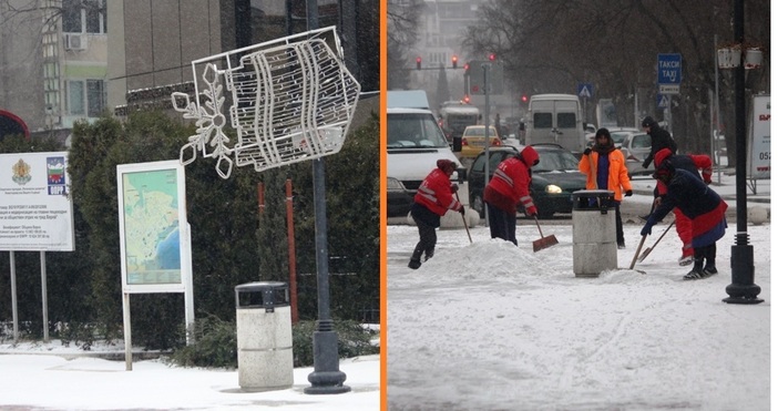снимки: ПетелВятърът и навяванията създават най-много проблеми във снежна Варна