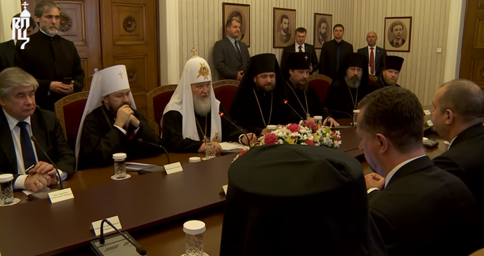 Руската православна църква  РПЦ публикува на интернет страницата си видео от срещата