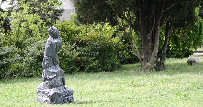снимки ПетелНова статуя е поставена в зелената площ между Слънчевия