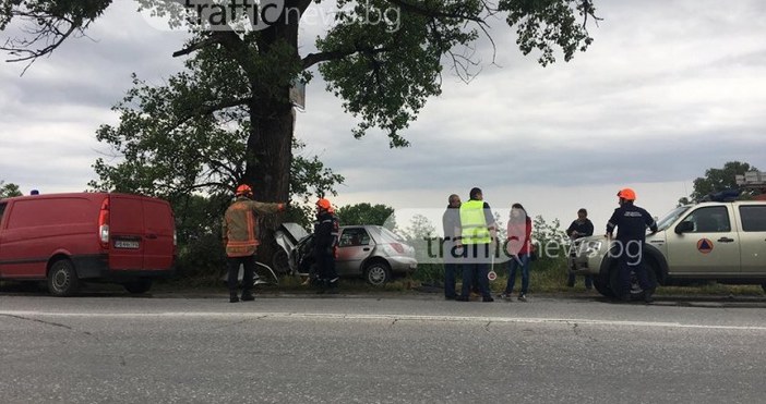 Снимка  TrafficNews bg 23 годишна шофьорка е загинали при катастрофата на Пазарджишко шосе Както TrafficNews bg съобщи