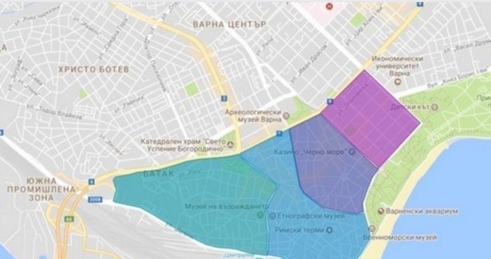 Продължава маркировката синя зона в централната част на Варна предаде