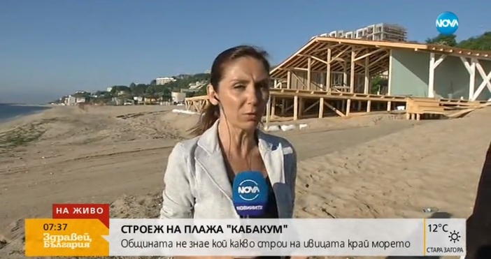 Незаконни строежи никнат на плаж Кабакум край Варна Конструкциите заемат