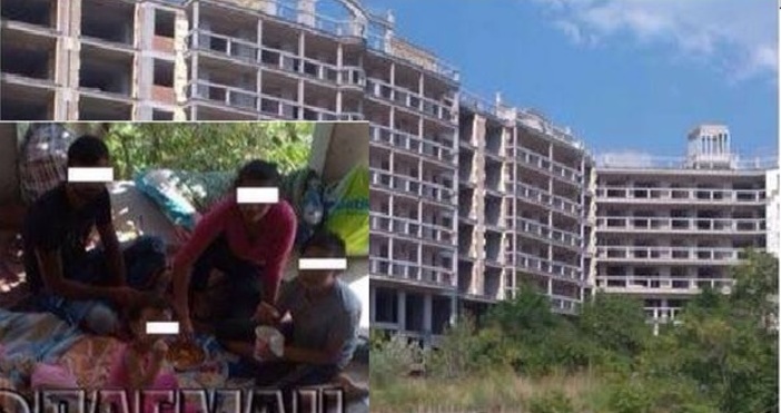 Снимки Флагман бгРоми настаниха катуна си в незавършения ваканционен комплекс край