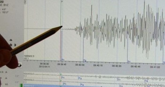 Силно земетресение е било регистрирано в Югозападна България това сочи