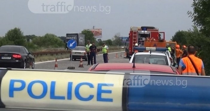 Снимка trafficnews bgШестима са в болница след пътно произшествие на автомагистрала Тракия