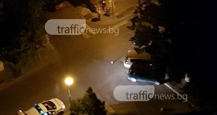 Снимки trafficnews bgДве коли са се блъснали тази нощ в Пловдив Инцидентът