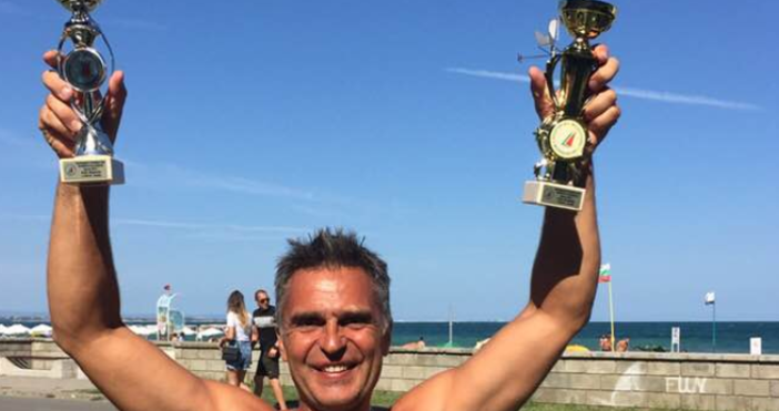 Варненският сърфист Кристиян Ивковски стана двукратен шампион по уиндсърф на