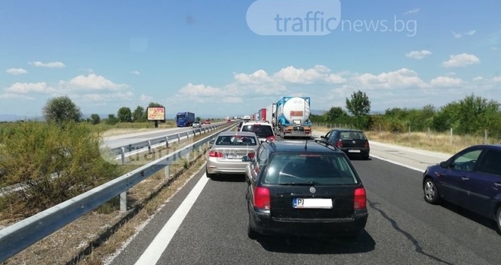 Зверска катастрофа е станала преди минути на магистрала Тракия посока