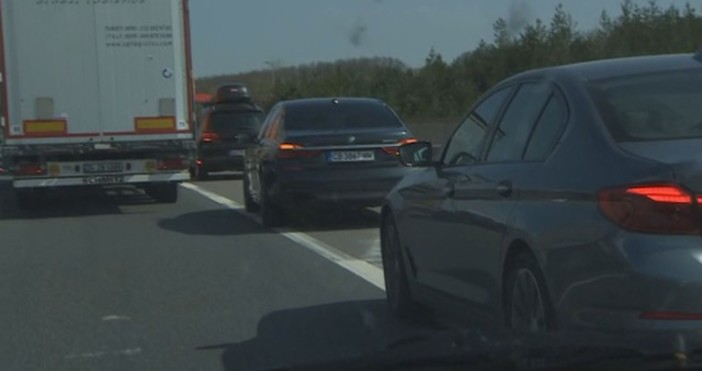 АрхивСнимка bTVКатастрофи на магистрала Тракия при 105 км затрудняват движението