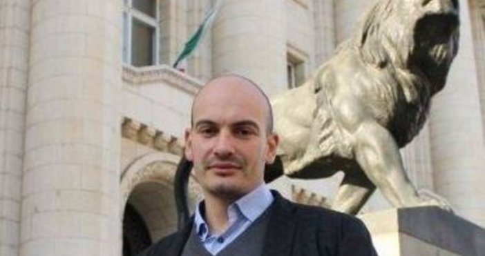 Журналистът Димитър Стоянов от Биволъ и румънският му колега Атила