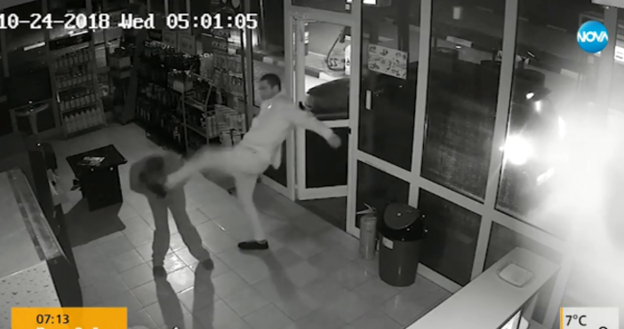 Кадър Нова твПребиха продавач на бензиностанция в Сливенско Собственикът й