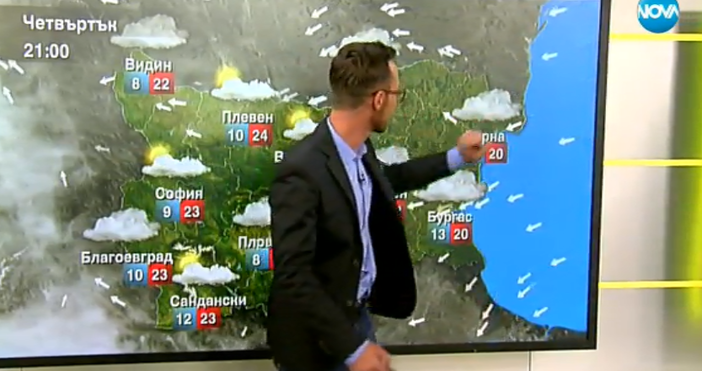 Синоптикът Николай Василковски опита да замаже гаф в ефира Получихме сигнал