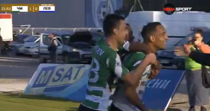 Черно море води на Левски с 1 0 след първото полувреме на