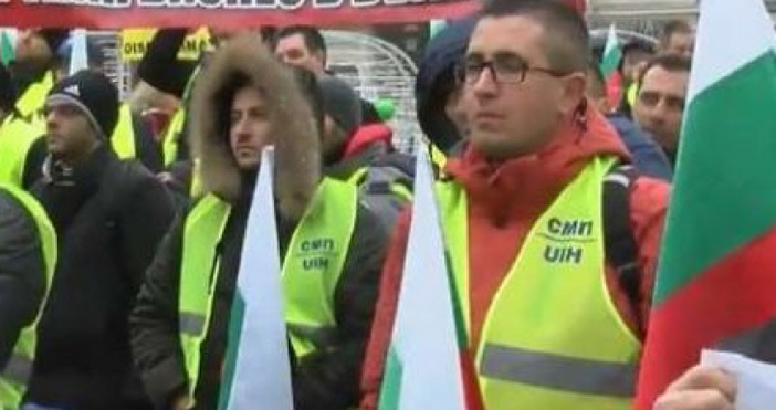 Започна протестът на превозвачите срещу пакета Мобилност в Брюксел предава