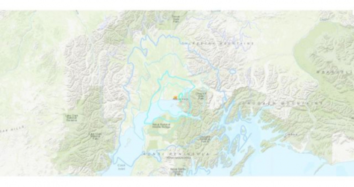 Земетресение с магнитуд 5,4 беше регистрирано днес край американския град Анкъридж,