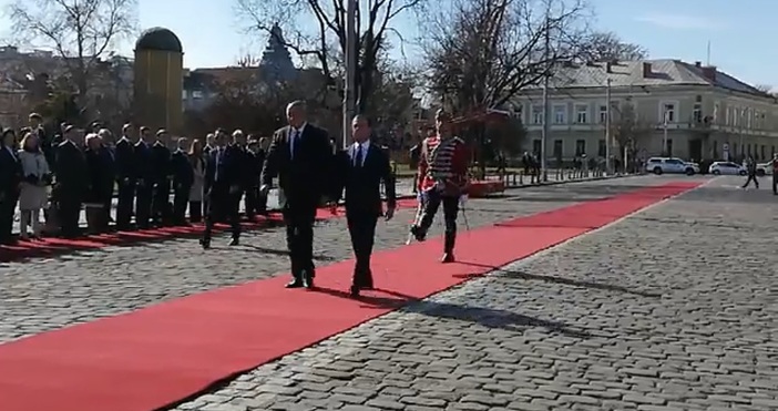 Премиерът Бойко Борисов посрещна министър председателя на Руската федерация Дмитрий Медведев