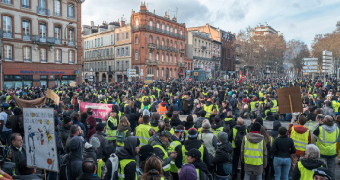 Жълтите жилетки изпълниха улиците на френските градове в 20 тата поредна