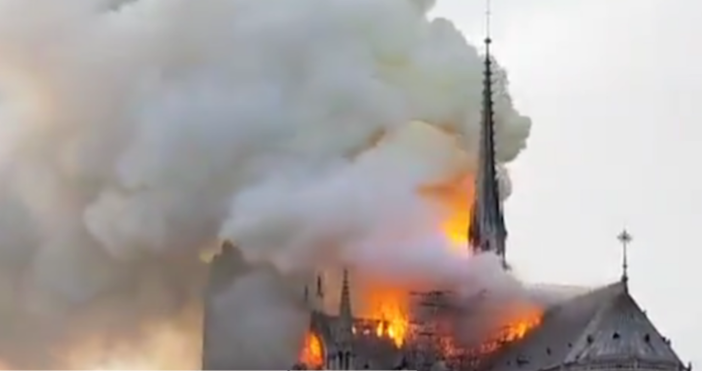 focus-news.netПарижката катедрала Нотр Дам, най-вероятно, се е запалила заради небрежно