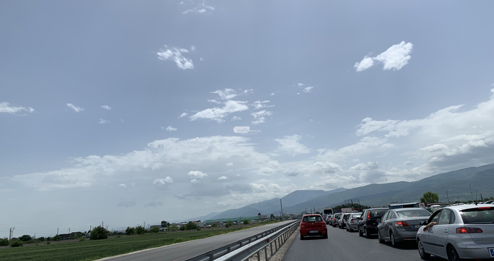 Снимка TrafficNewsТежка катастрофа на пътя Пловдив Асеновград Сигналът за инцидента е