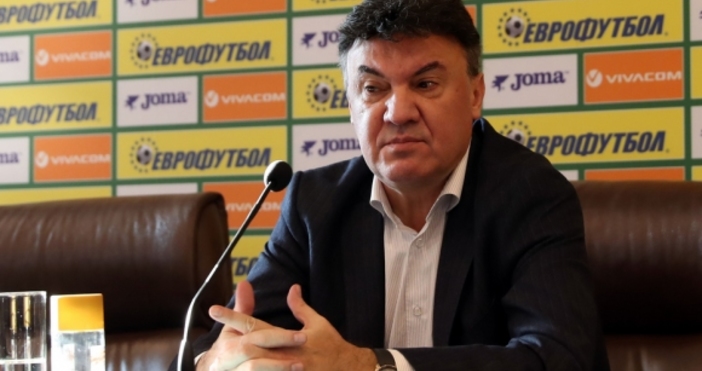 Президентът на БФС Борислав Михайлов говори след извънредно заседание на