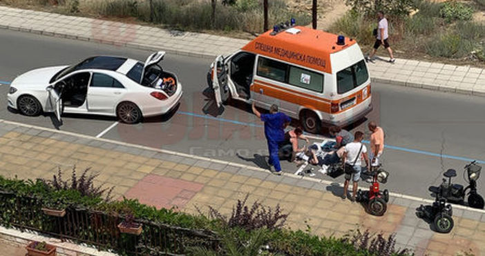 Тежък инцидент е станал преди броени минути пред хотел Тиара