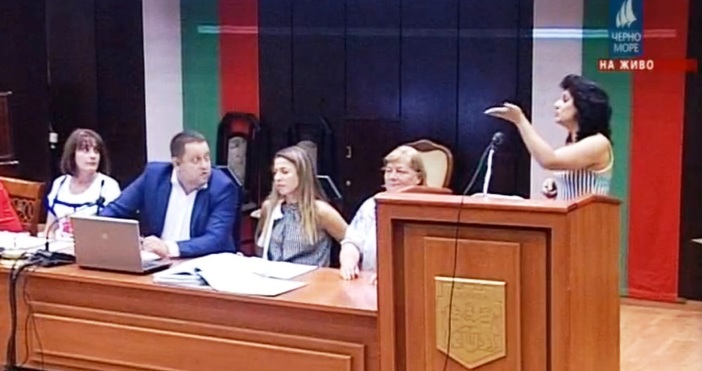 кадри телевизия Черно море Председателят на Общински съвет – Варна