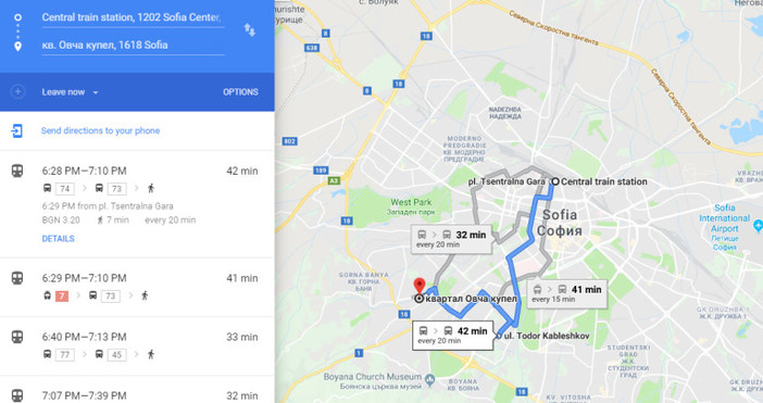 money bgНавигацията на Google Maps все още може да води шофьорите