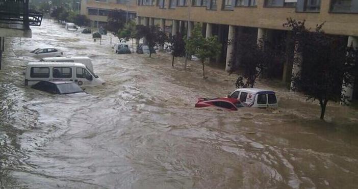 Потоп заля автономната испанска провинция Навара Само за няколко часа