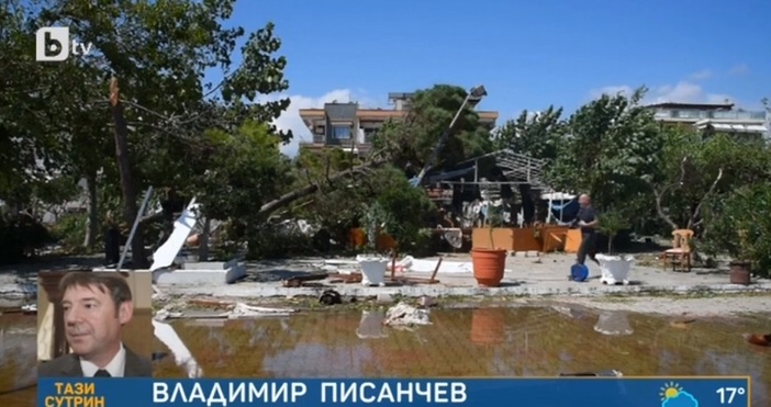 Ураганът който вилня в Халкидики Гърция очевидно не плаши нашенци