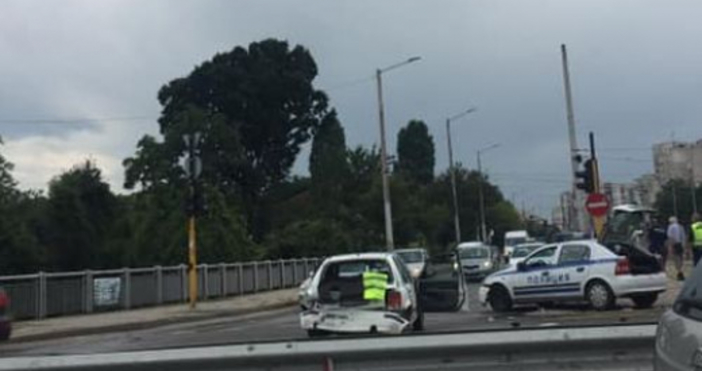 Снимка ФейсбукТежка катастрофа е станала в столичния квартал Красна поляна Инцидентът е станал