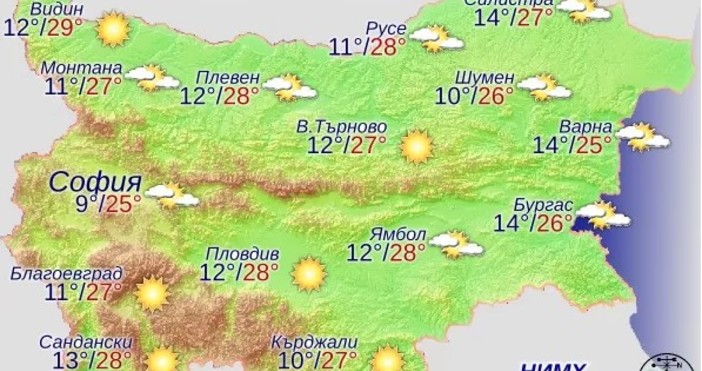 Антициклон ще задържи времето на Балканите сухо и топло в