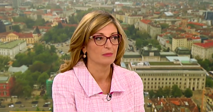 Кадър Нова ТвВ ефира на Здравей България външният министър Екатерина