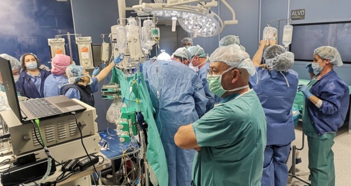 Снимка: ВМАСпециалисти от Военномедицинската академия (ВМА) извършиха поредна чернодробна трансплантация.