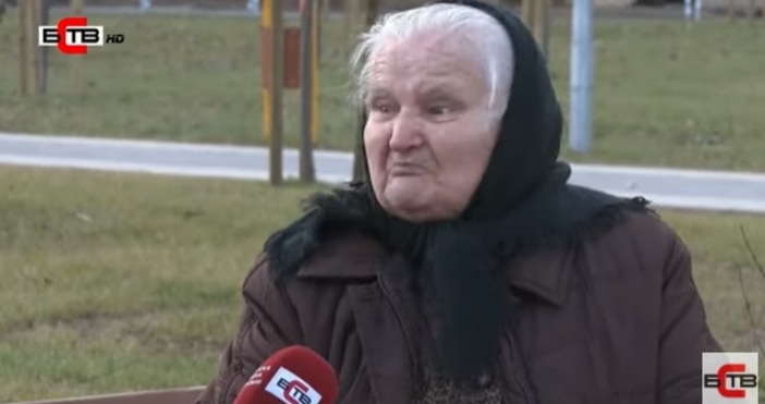 Кадър БСТВ Баба Стойна която преди два дни просълзи България