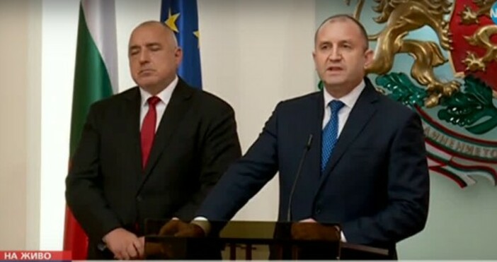 Изявление на президента Румен Радев след среща с министър председателя и