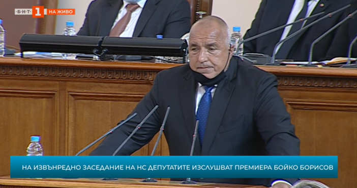 Кадър архивПо време на извънредно правителствено заседание премиерът Бойко Борисов
