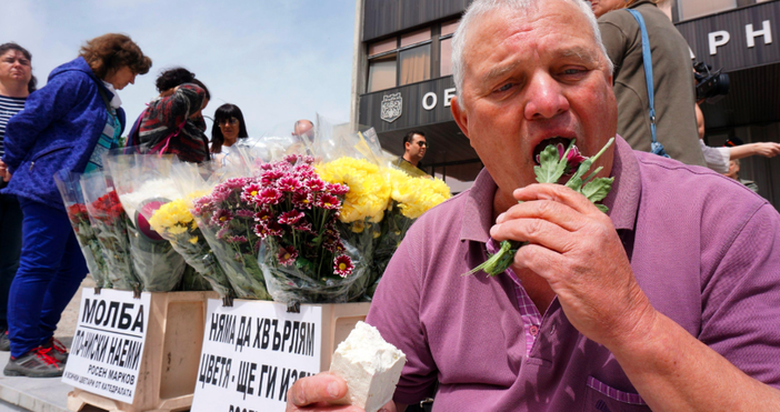 Снимки БулфотоЦветари и търговци на цветя се събраха на протест