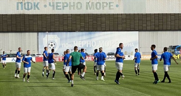Снимка  chernomorepfc bgОтборът на Черно море проведе последната си тренировка преди мача