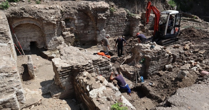 снимки БулфотоКъсноантична баня от 5 6 век след Христа бе разкрита
