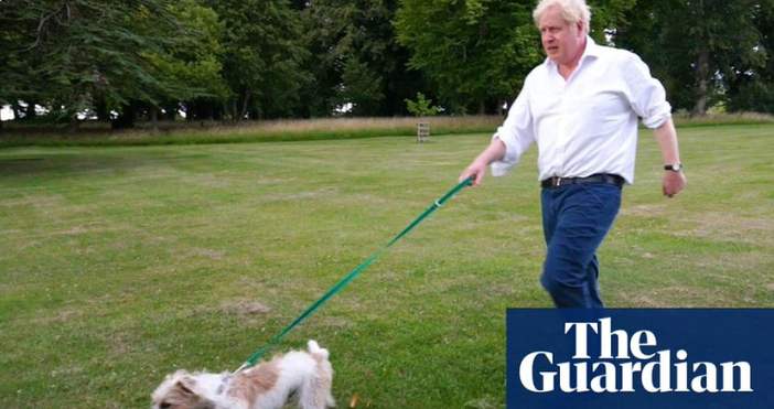 Снимка Туитър Британският премиер Борис Джонсън призова сънародниците си да отслабнат