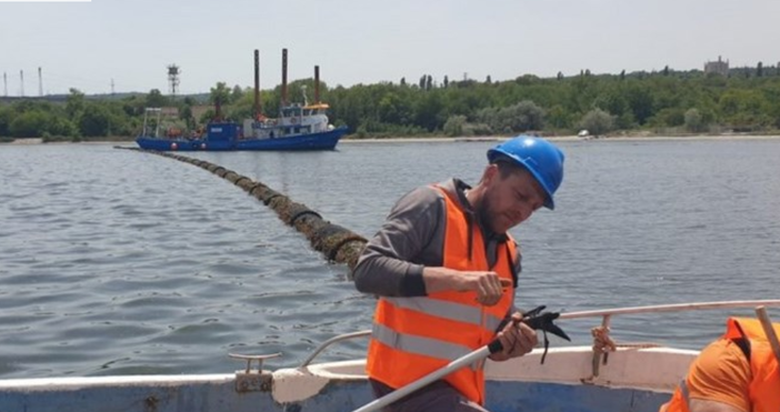 Снимка: Община Варна, архивПрокарването на новата тръба за отпадни води от южните