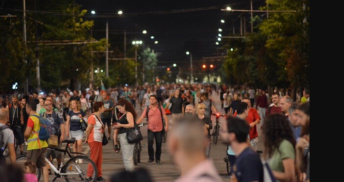 снимка БулфотоБез инциденти приключи 52 ият антиправителствен протест в София предаде БНР
