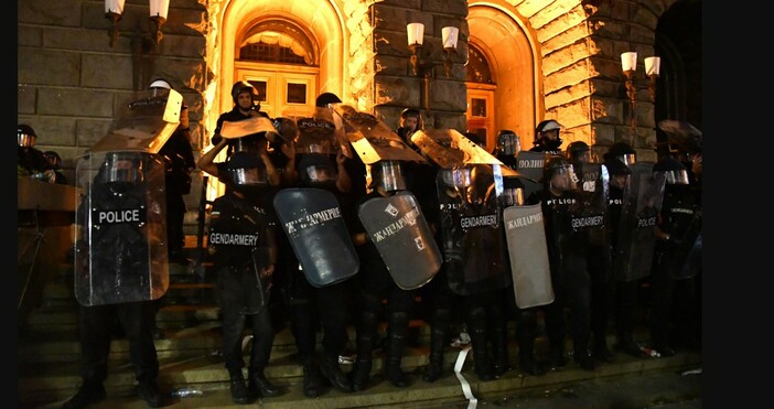 снимка БулфотоВ 56 ата протестна вечер в София демонстриращи отново са