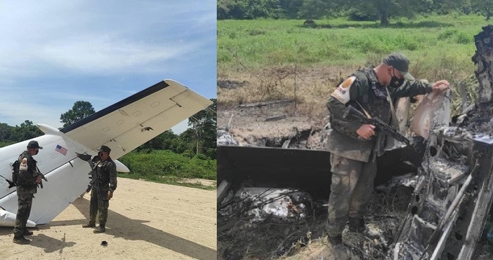 Венецуелски военни са свалили самолет с американски регистрационен номер за